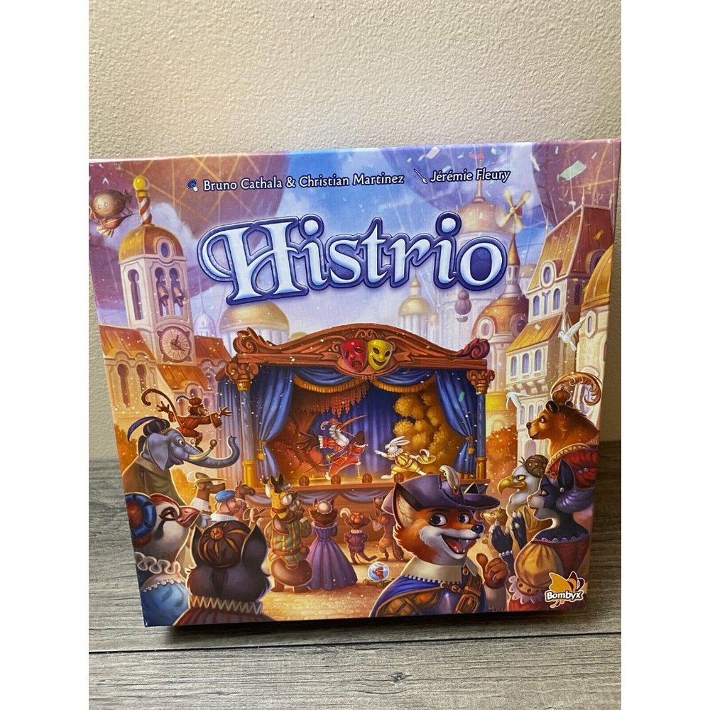 BOMBYX ASMODEE Histrio Board Game for 2-5 Players Ages 10+ New Open Box